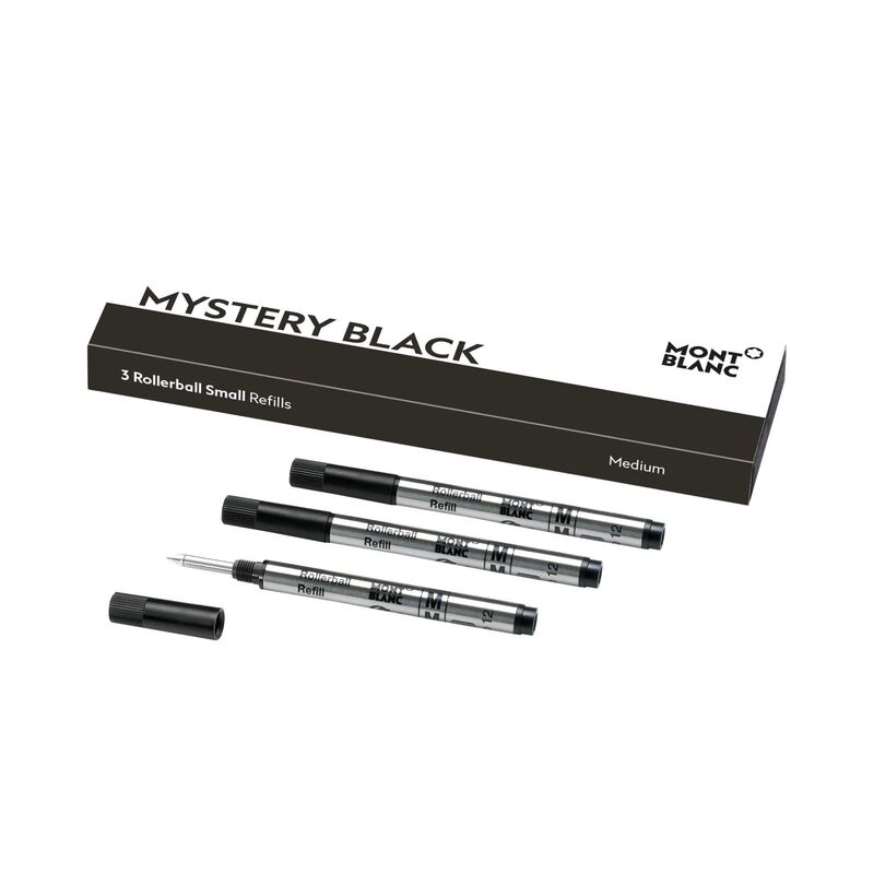 Montblanc Rollerball Small M Refill 3x1 Mystery Black image number 0